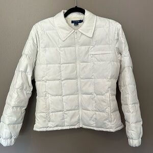 I Crew duck-down feather puffer jacket